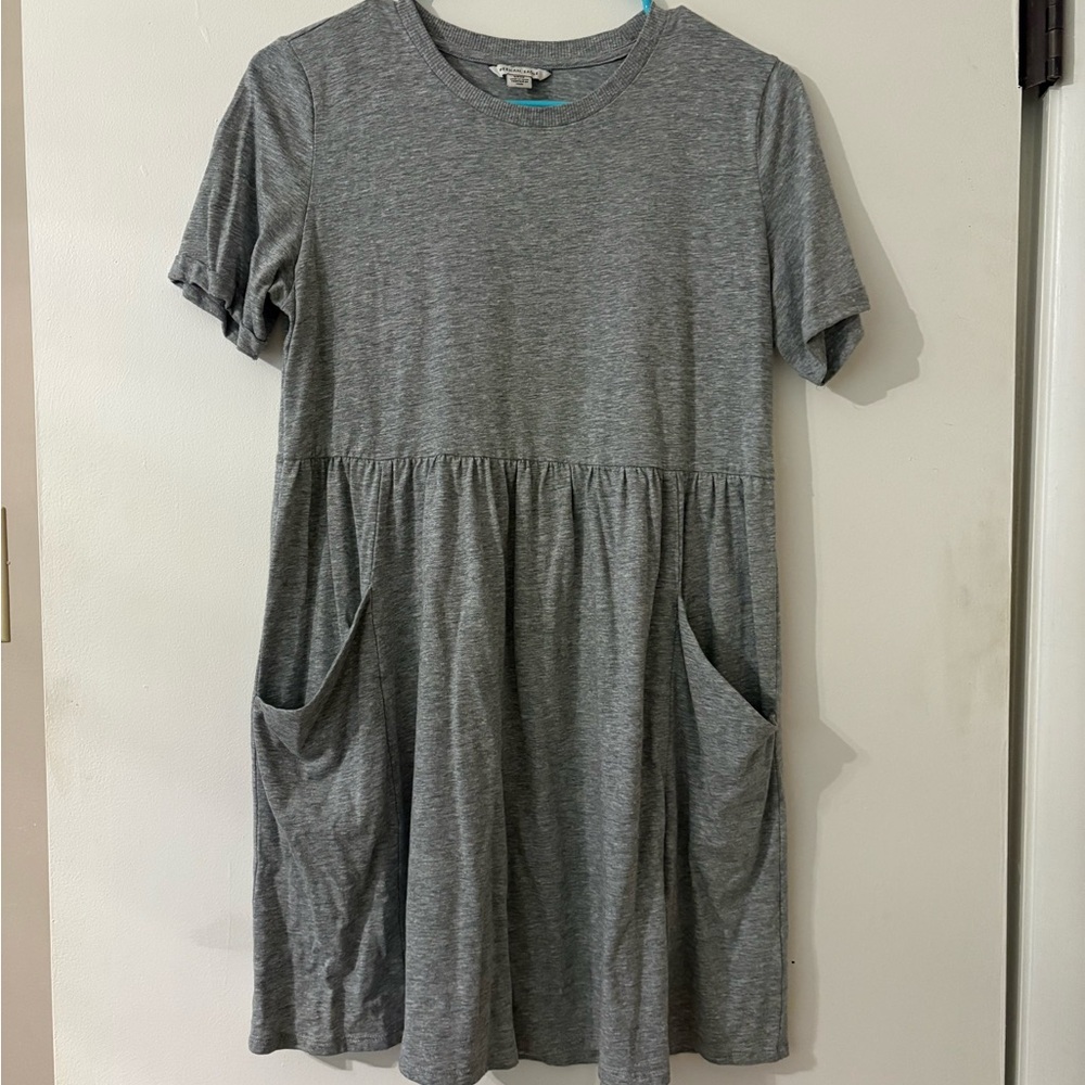 American Eagle Outfitters Heather Gray Tee Dress/Tunic